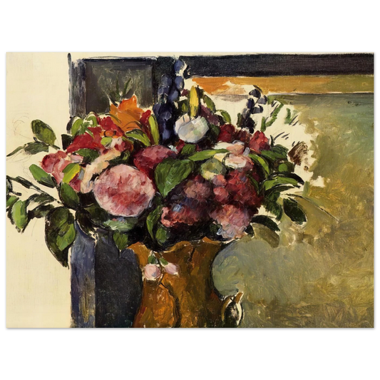 Flowers In A Vase by Paul Cézanne – art poster, view 2