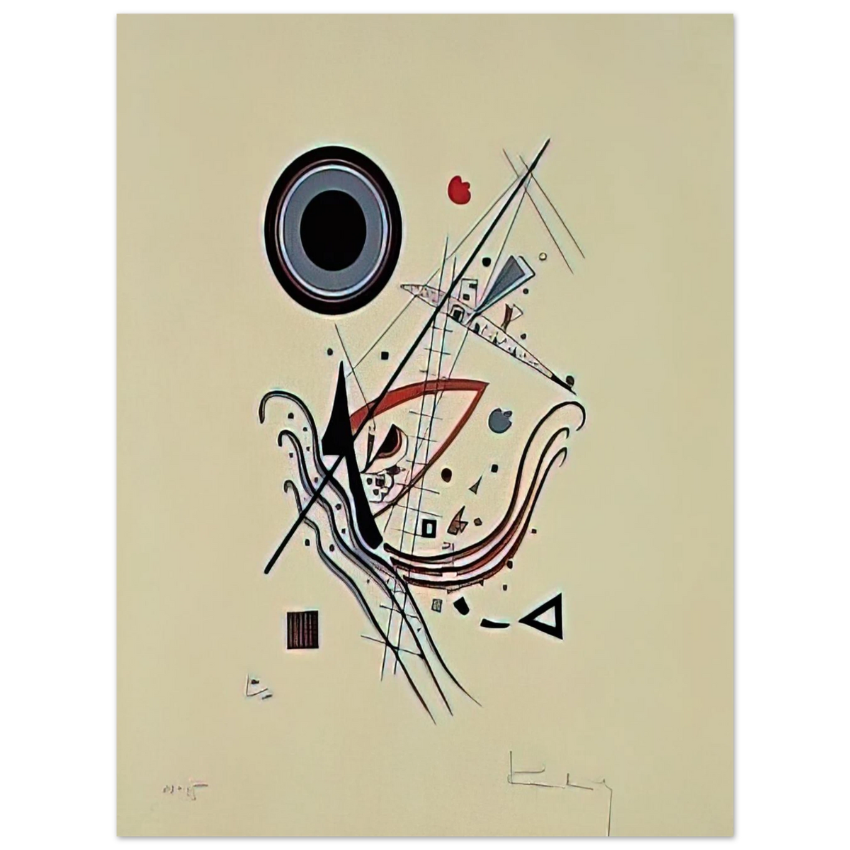 Blue by Wassily Kandinsky (1922) – art poster, view 2