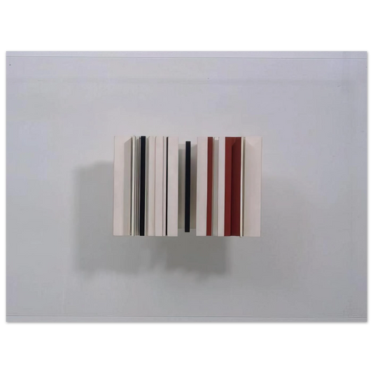 Relief Construction In White Black And Maroon by Victor Pasmore (1963) – art poster, view 2