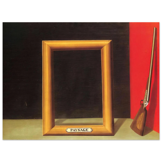 The Delights Of Landscape by René Magritte (1928) – art poster