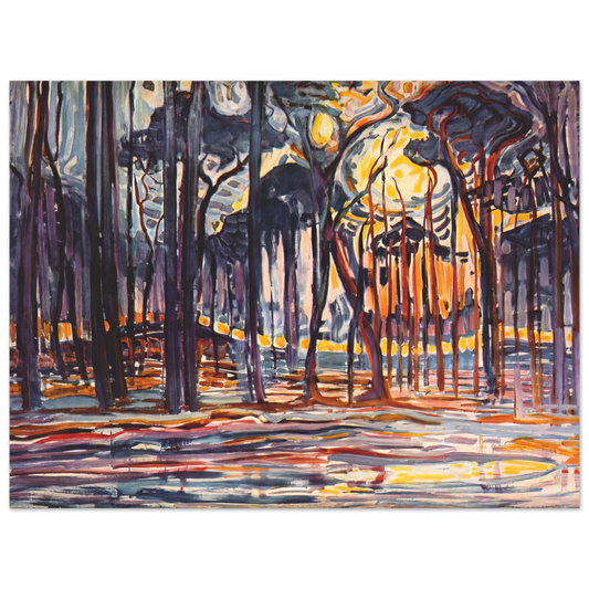 Woods Near Oele by Piet Mondrian – art poster