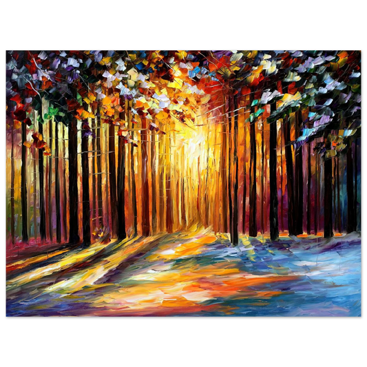 Autumn Rain by Leonid Afremov – art poster, view 2