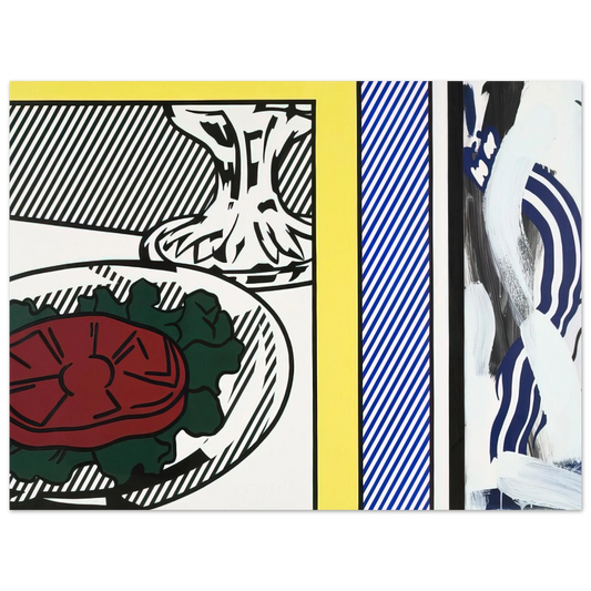 Tomato And Abstraction by Roy Lichtenstein (1982) – art poster