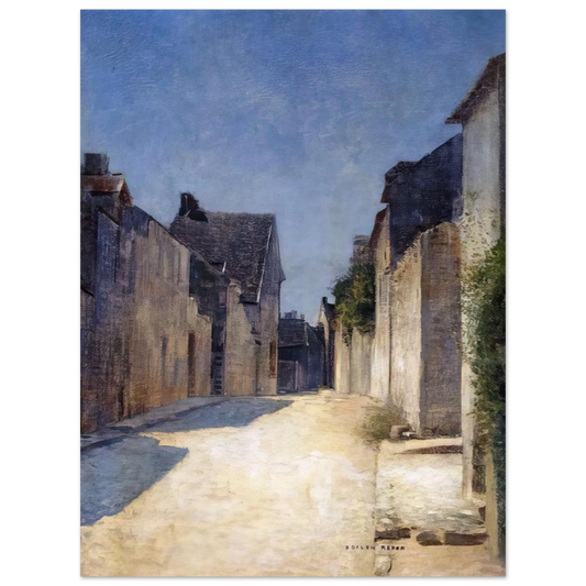 Street In Samois by Odilon Redon (1888) – art poster, view 2