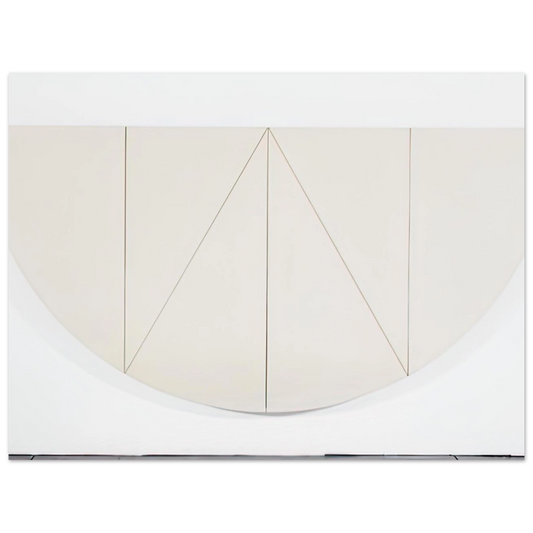 1 2 Manilla Curved Area by Robert Mangold (1967) – art poster