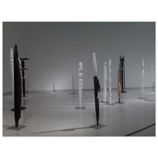 View Of Exhibition Installation In The Peridot Gallery by Louise Bourgeois (1950) – art poster