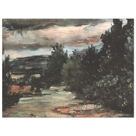 River In The Plain by Paul Cézanne – art poster