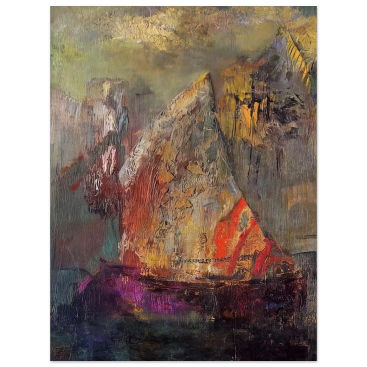 A Boat 1 by Odilon Redon – art poster, view 2