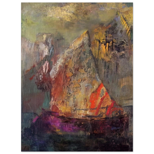 A Boat 1 by Odilon Redon – art poster, view 2
