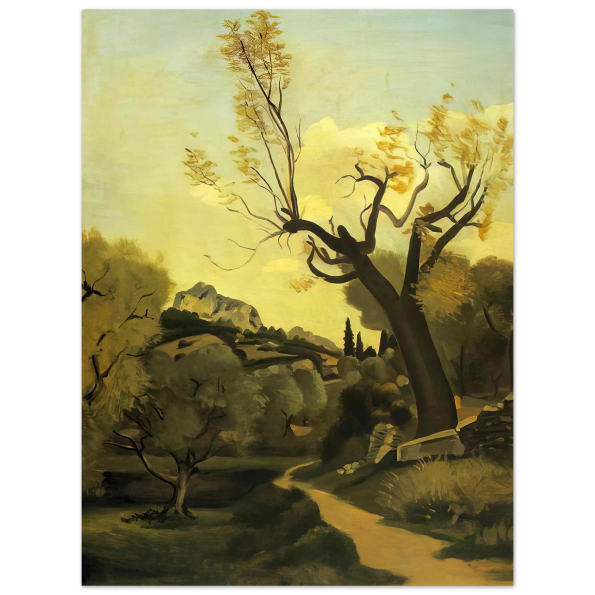 The Road And The Tree by Andre Derain – art poster, view 3